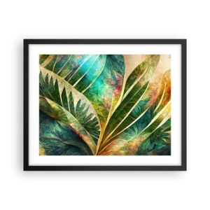 Affisch i svart ram - Färger i tropikerna - 50x40 cm