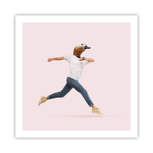 Affisch - En nypa absurd - 60x60 cm