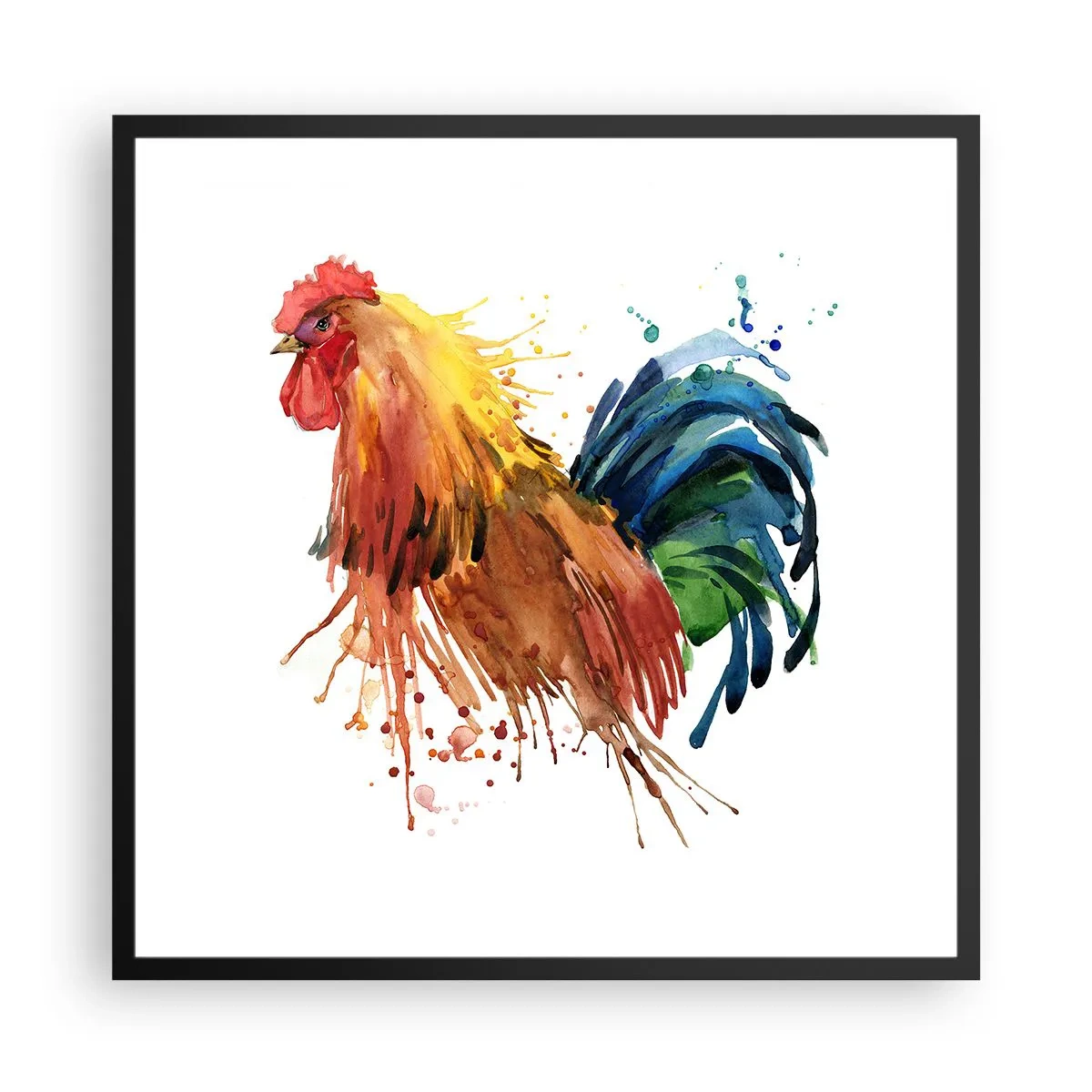 Affisch i svart ram - Kungliga kläder, kunglig stolthet - 60x60 cm