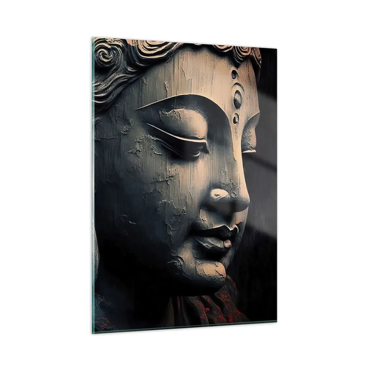 Glastavla - Bild på glas - I samklang med världen - 50x70 cm