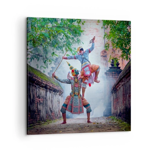 Canvastavla - Bild på duk - Dödligt vacker dans - 50x50 cm