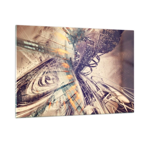 Glastavla - Bild på glas - Med hög fart - 120x80 cm