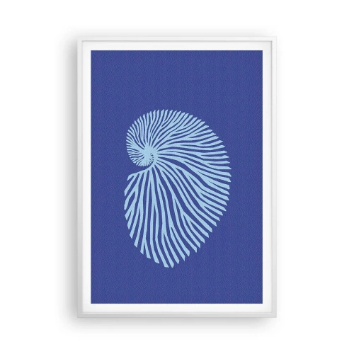 Affisch i vit ram - Födelse av ett skal - 70x100 cm