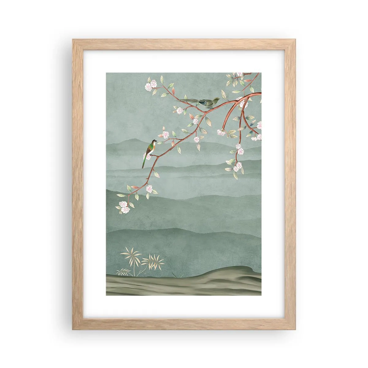 Affisch i ram av ljusek - Vår, ah, det är du - 30x40 cm