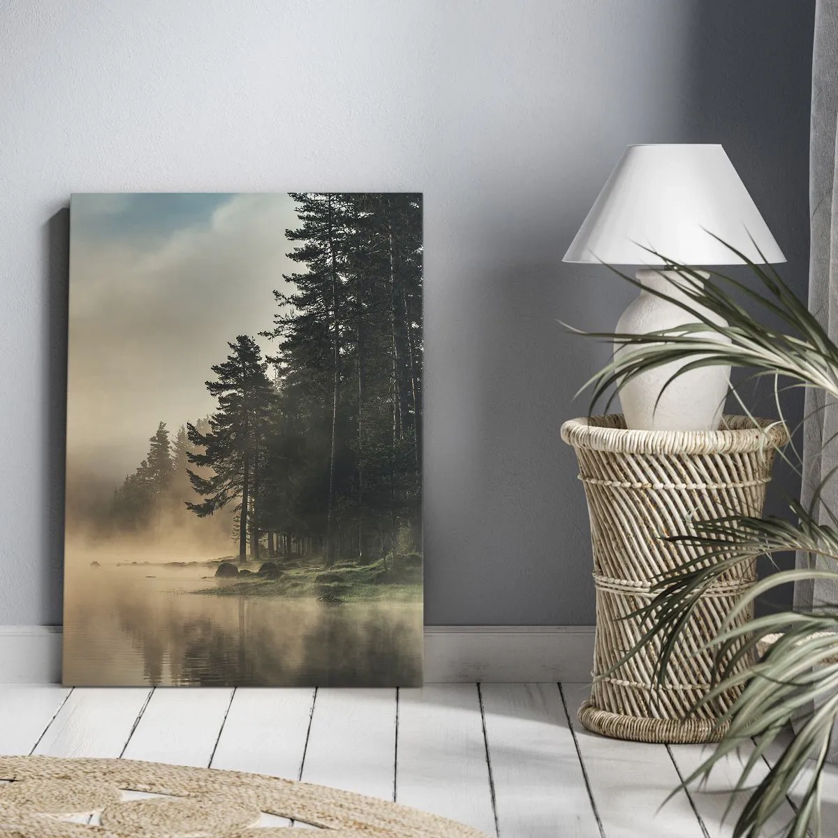 Canvastavla - Bild på duk - Dagen föds - 50x70 cm