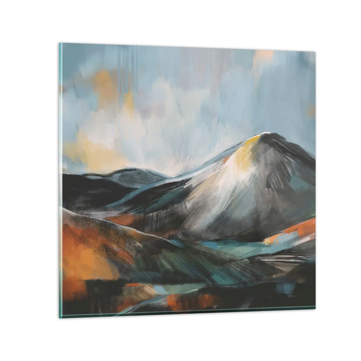 Glastavla - Bild på glas - Råa och vackra - 50x50 cm