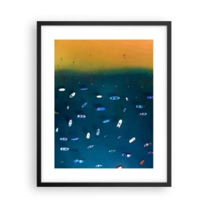 Affisch i svart ram - Ett semesterspel - 40x50 cm