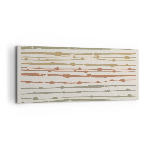 Canvastavla - Bild på duk - Musikalisk färgnotation - 120x50 cm