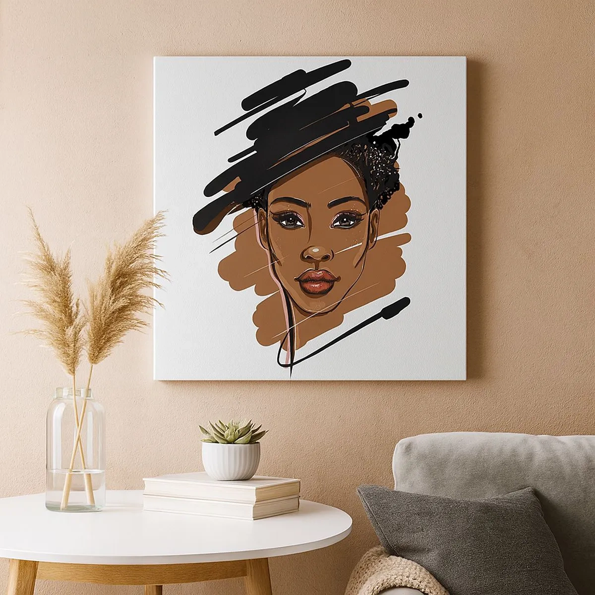 Canvastavla - Bild på duk - Söt som choklad - 30x30 cm