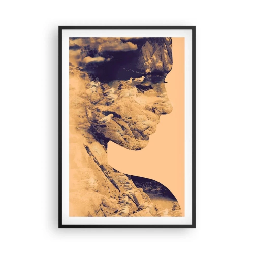 Affisch i svart ram - Skön av naturen - 61x91 cm