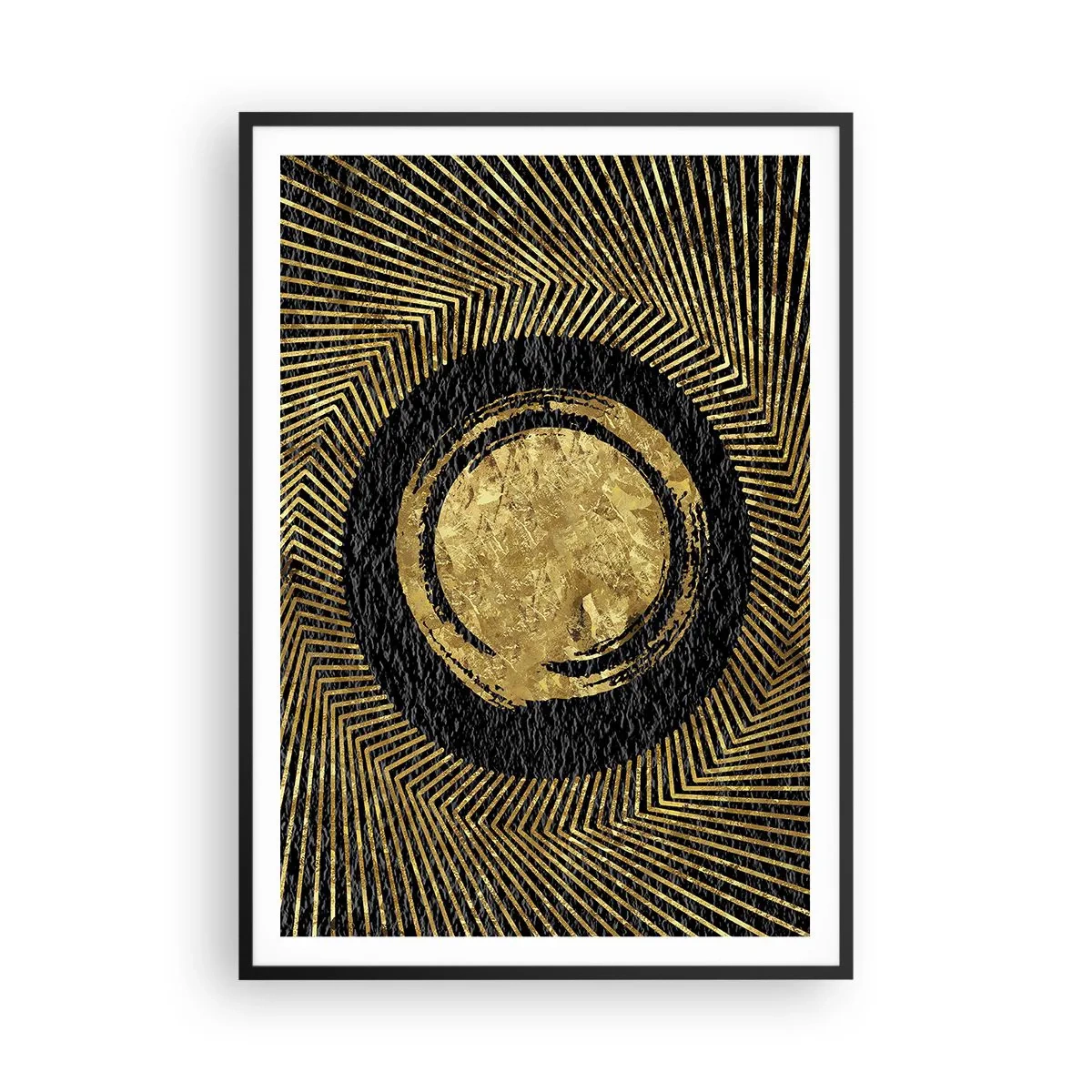 Affisch i svart ram - Glamourös komposition - 70x100 cm