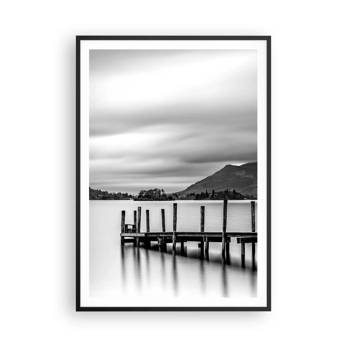 Affisch i svart ram - Mildhet och styrka - 70x100 cm