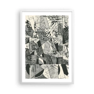 Affisch i vit ram - Nutidens dynamik - 50x70 cm