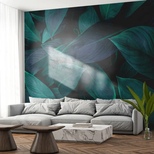 Självhäftande Fototapet Deluxe Sticker - Grönskan själv - Löv, Natur, Botanik - 200x140 cm