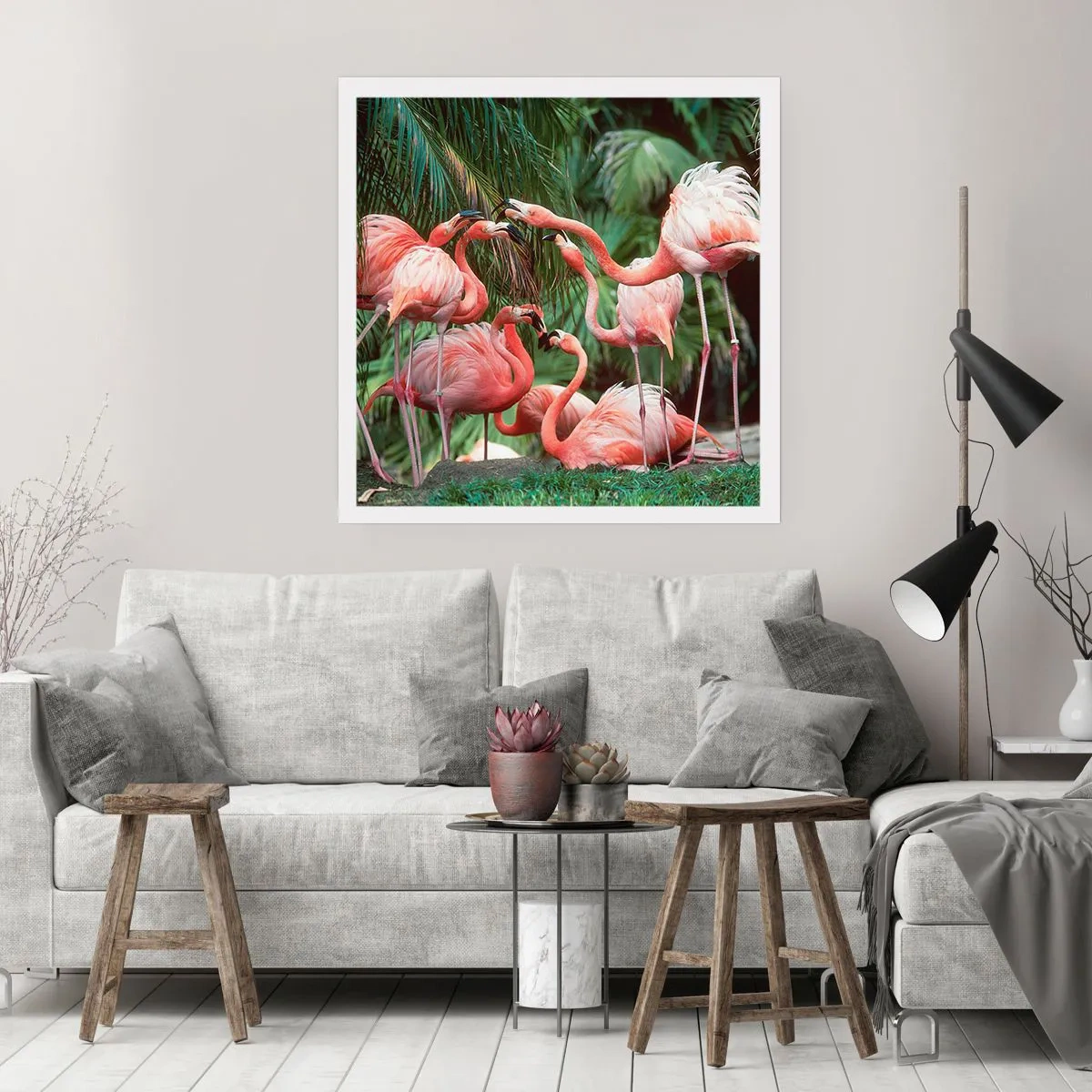 Affisch - Eftermiddags skvaller - 40x40 cm