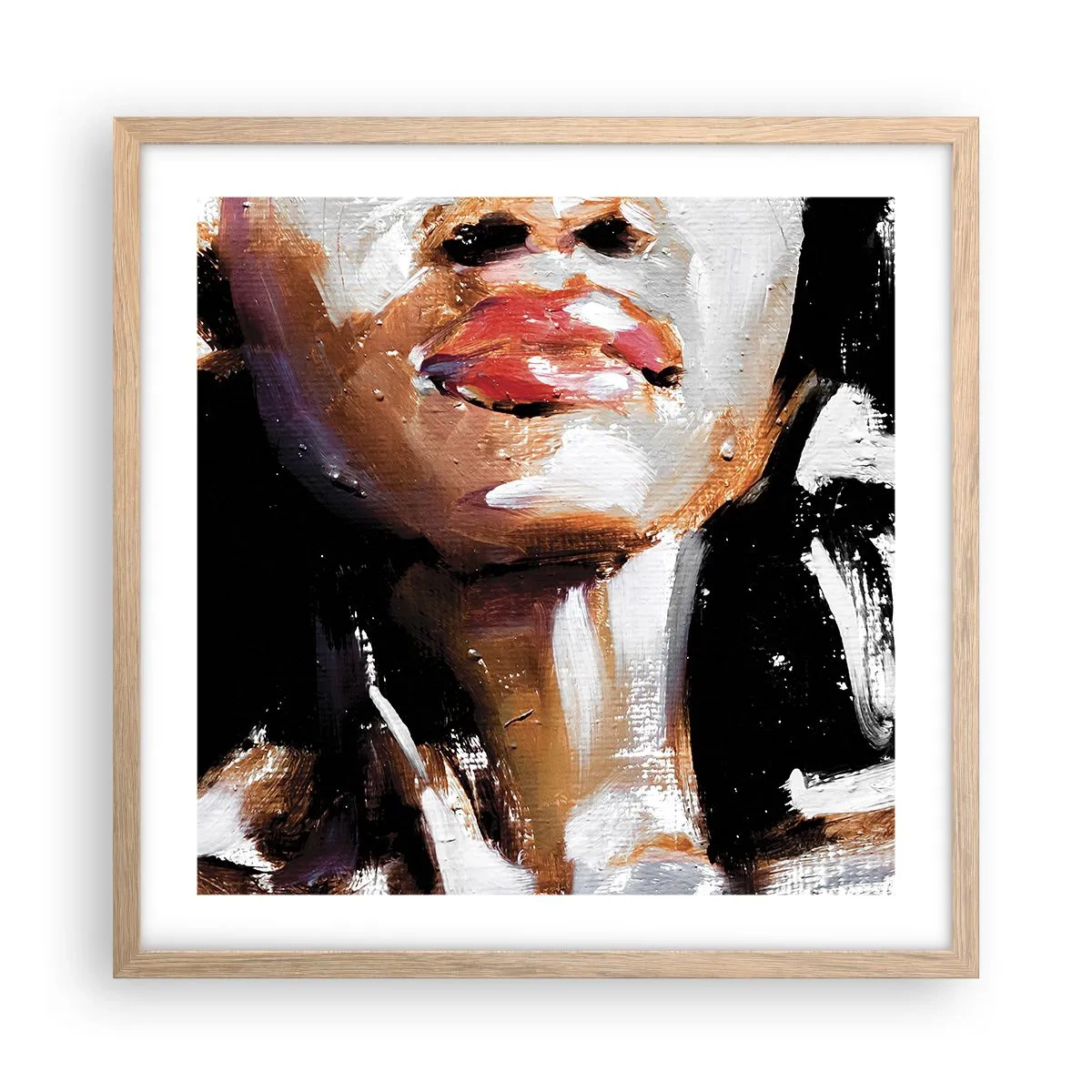 Affisch i ram av ljusek - Stolthet utan fördomar - 50x50 cm