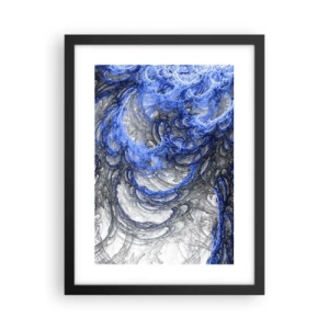 Affisch i svart ram - Vågens födsel - 30x40 cm