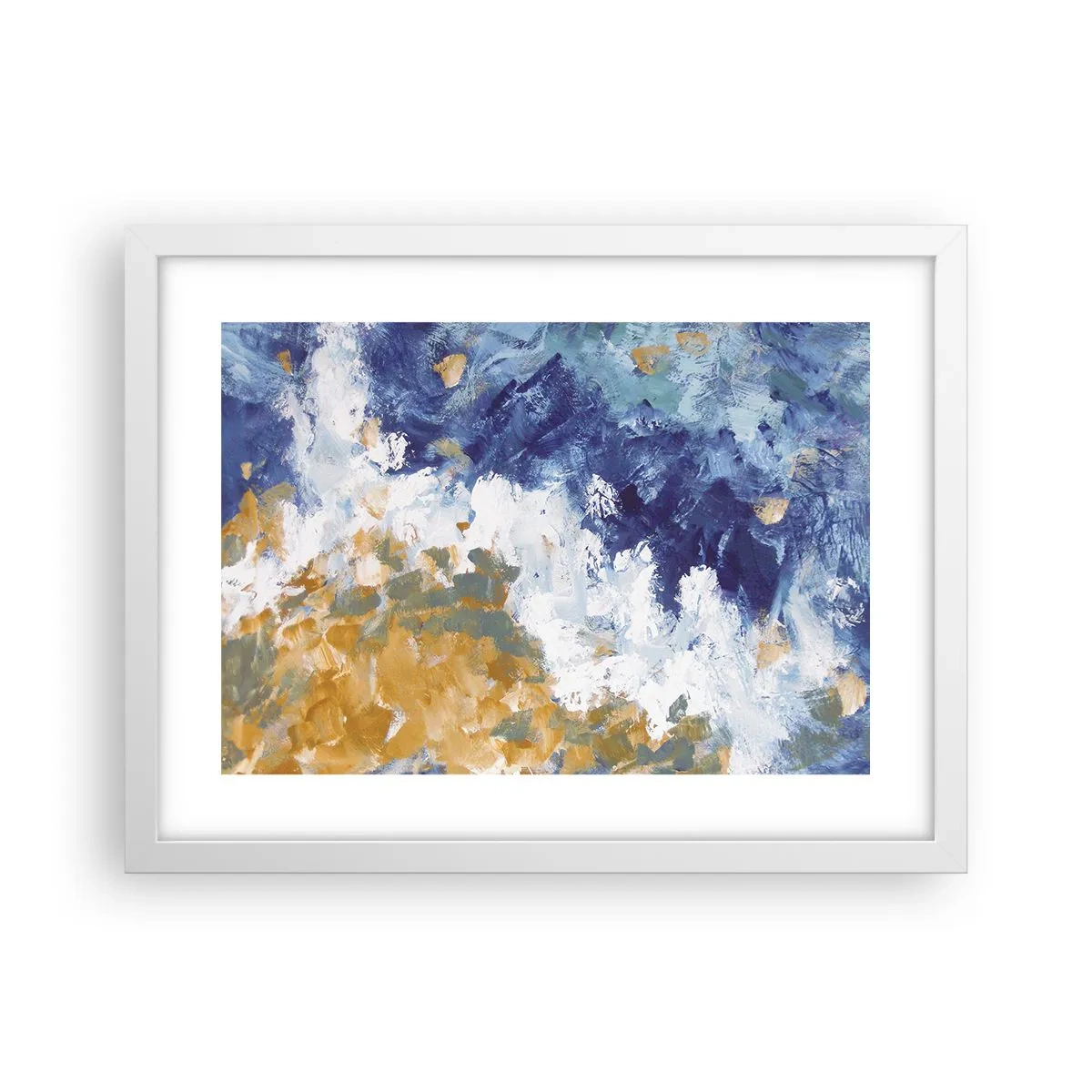 Affisch i vit ram - Elementens dans - 40x30 cm