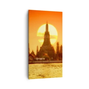 Canvastavla - Bild på duk - Mot solen, alltid mot solen - 55x100 cm