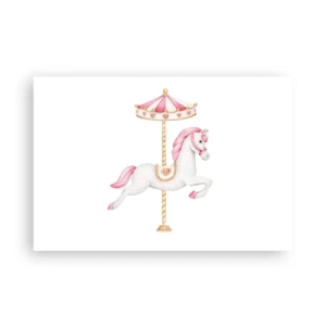 Affisch - Han gav sig iväg med en hov - 91x61 cm