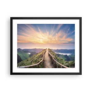 Affisch i svart ram - Nära himlen - 50x40 cm