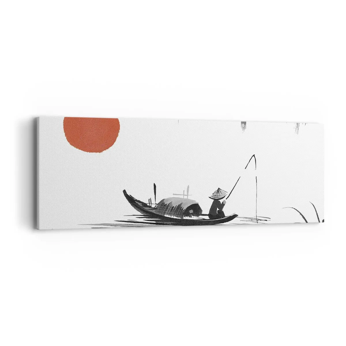 Canvastavla - Bild på duk - Asiatisk eftermiddag - 90x30 cm