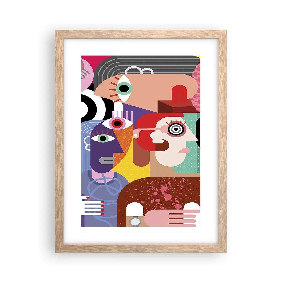 Affisch i ram av ljusek - Vi är från Picasso - 30x40 cm