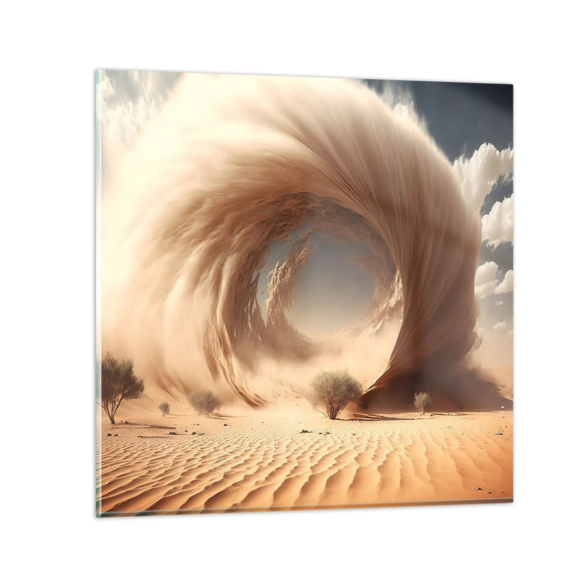 Glastavla - Bild på glas - Öppen portal - 60x60 cm