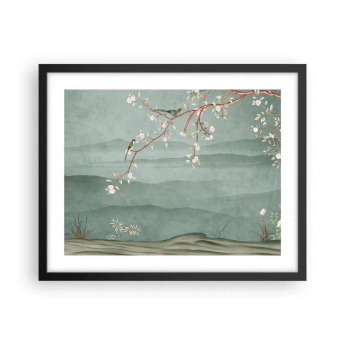 Affisch i svart ram - Vår, ah, det är du - 50x40 cm