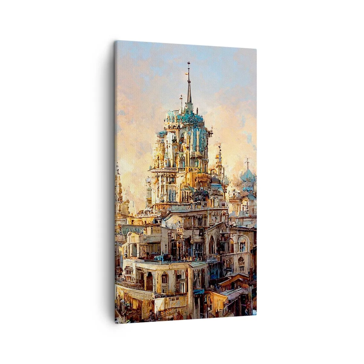 Canvastavla - Bild på duk - Städernas stad - 45x80 cm