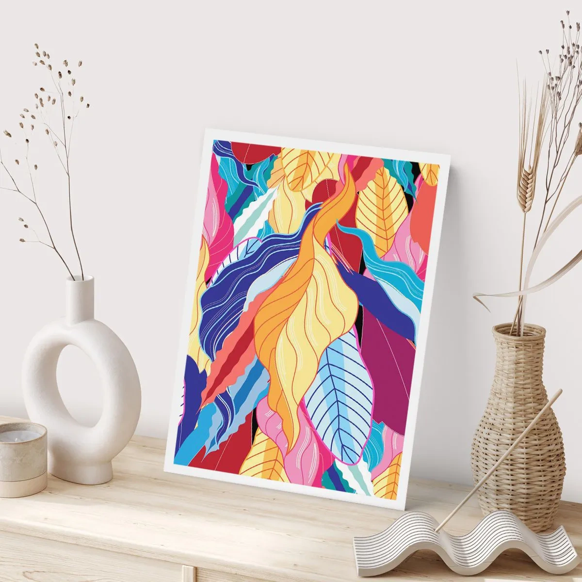 Affisch - Färgglad röra - 70x100 cm