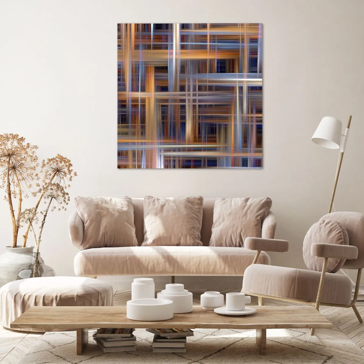 Canvastavla - Bild på duk - Vävd av ljus - 30x30 cm