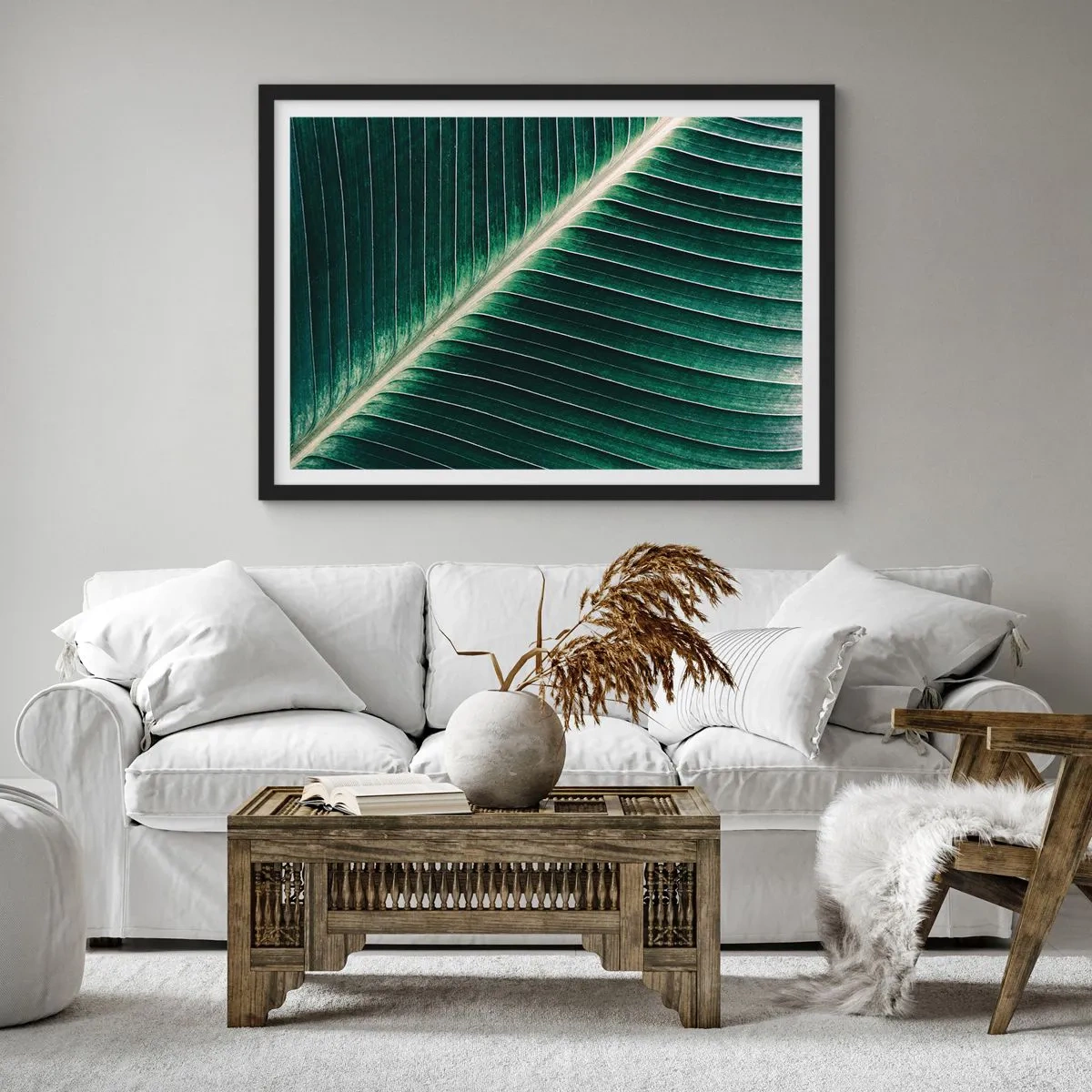 Affisch i svart ram - Naturens rytm - 100x70 cm