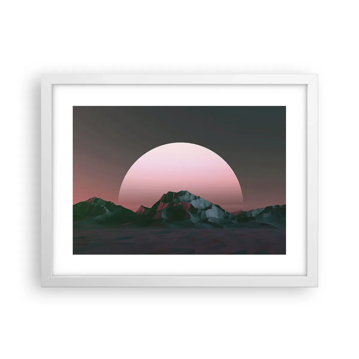 Affisch i vit ram - I den granliggande galaxen - 40x30 cm