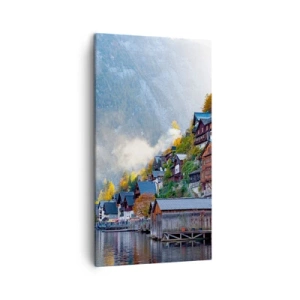 Canvastavla - Bild på duk - Alpina klimat - 45x80 cm