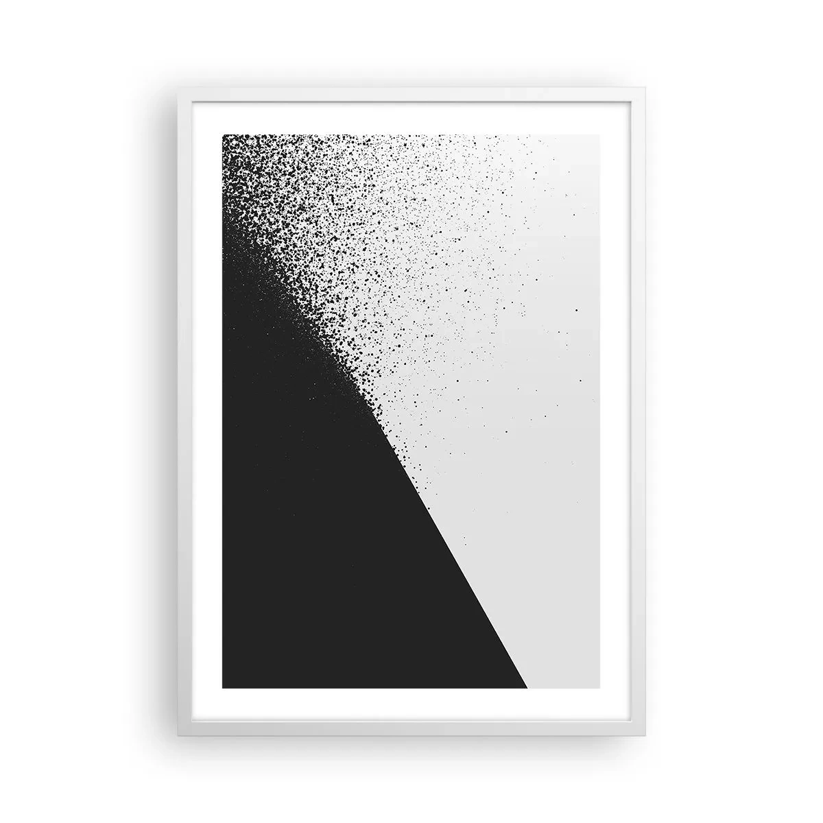 Affisch i vit ram - Snabbare, mer - 50x70 cm