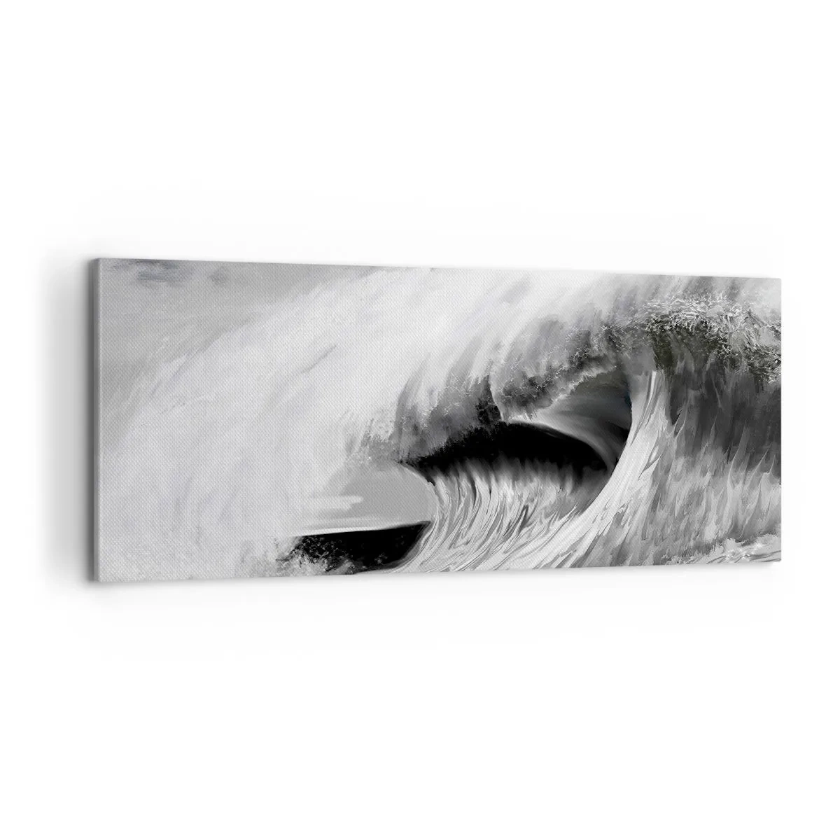Canvastavla - Bild på duk - Havets ilska - 100x40 cm