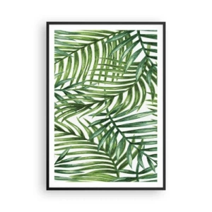 Affisch i svart ram - Under gröna baldakinen - 70x100 cm