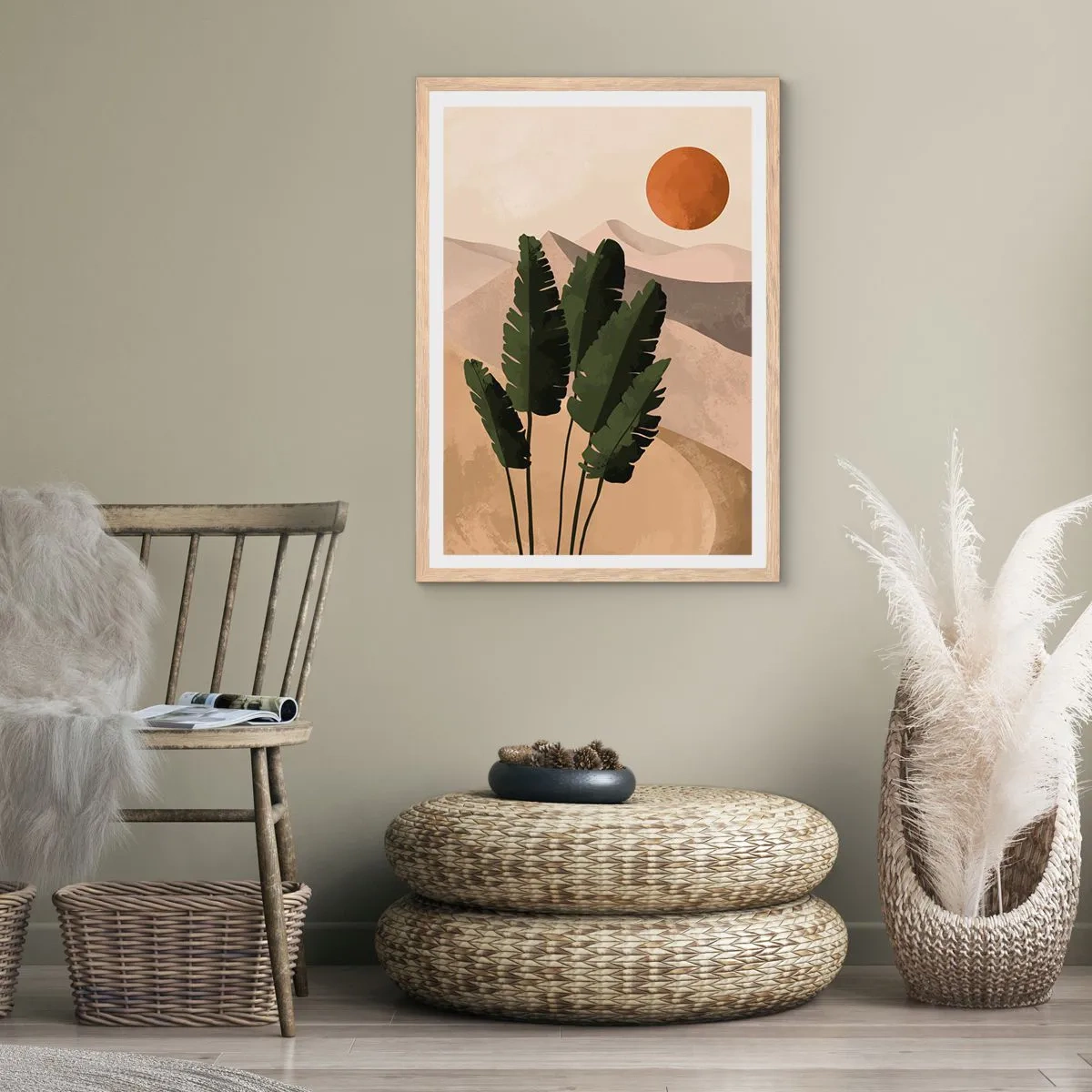 Affisch i ram av ljusek - Livets triumf - 70x100 cm