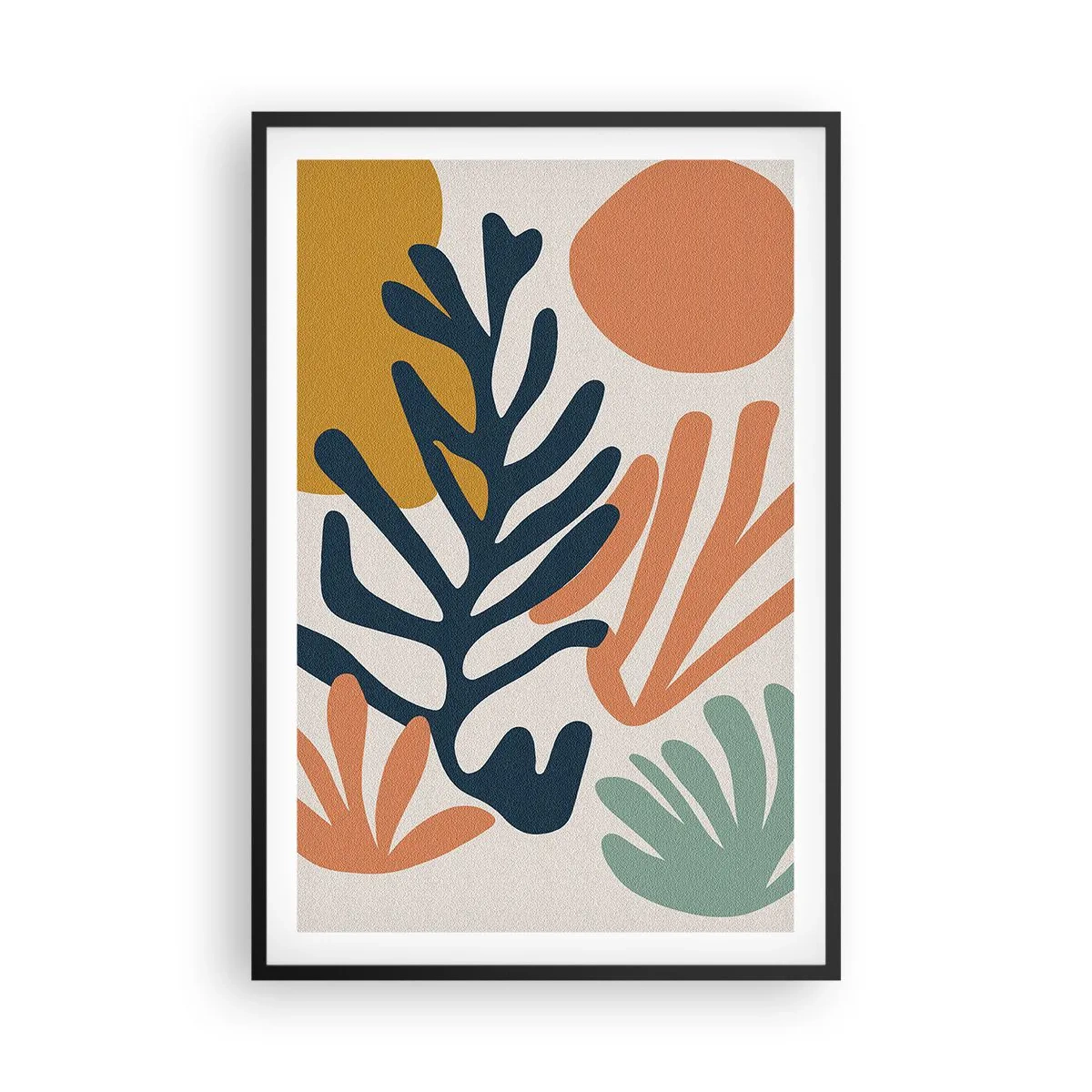 Affisch i svart ram - Korallhav - 61x91 cm