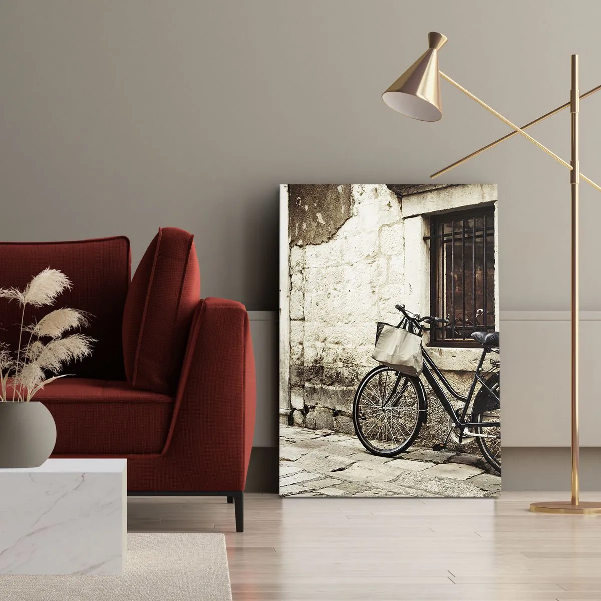 Canvastavla - Bild på duk - Tillbaka till det förflutna - 50x70 cm