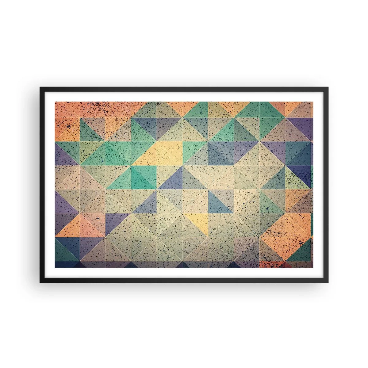 Affisch i svart ram - Trianglarnas republik - 91x61 cm