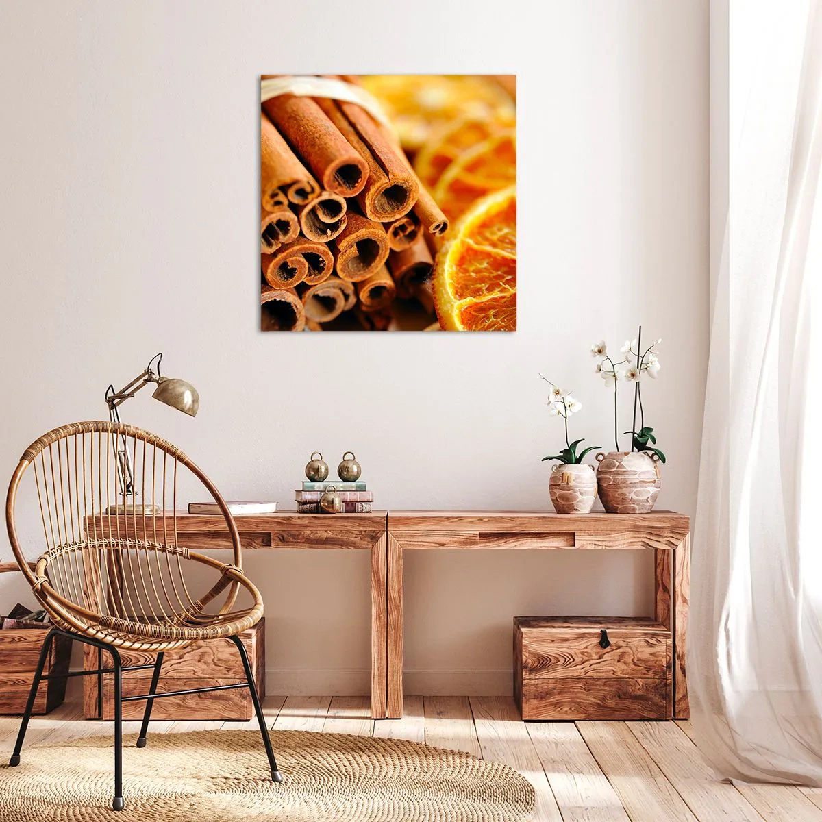 Canvastavla - Bild på duk - Känner du deras arom? - 40x40 cm