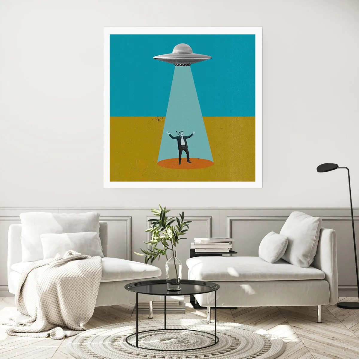 Affisch - Ett nära möte - 30x30 cm