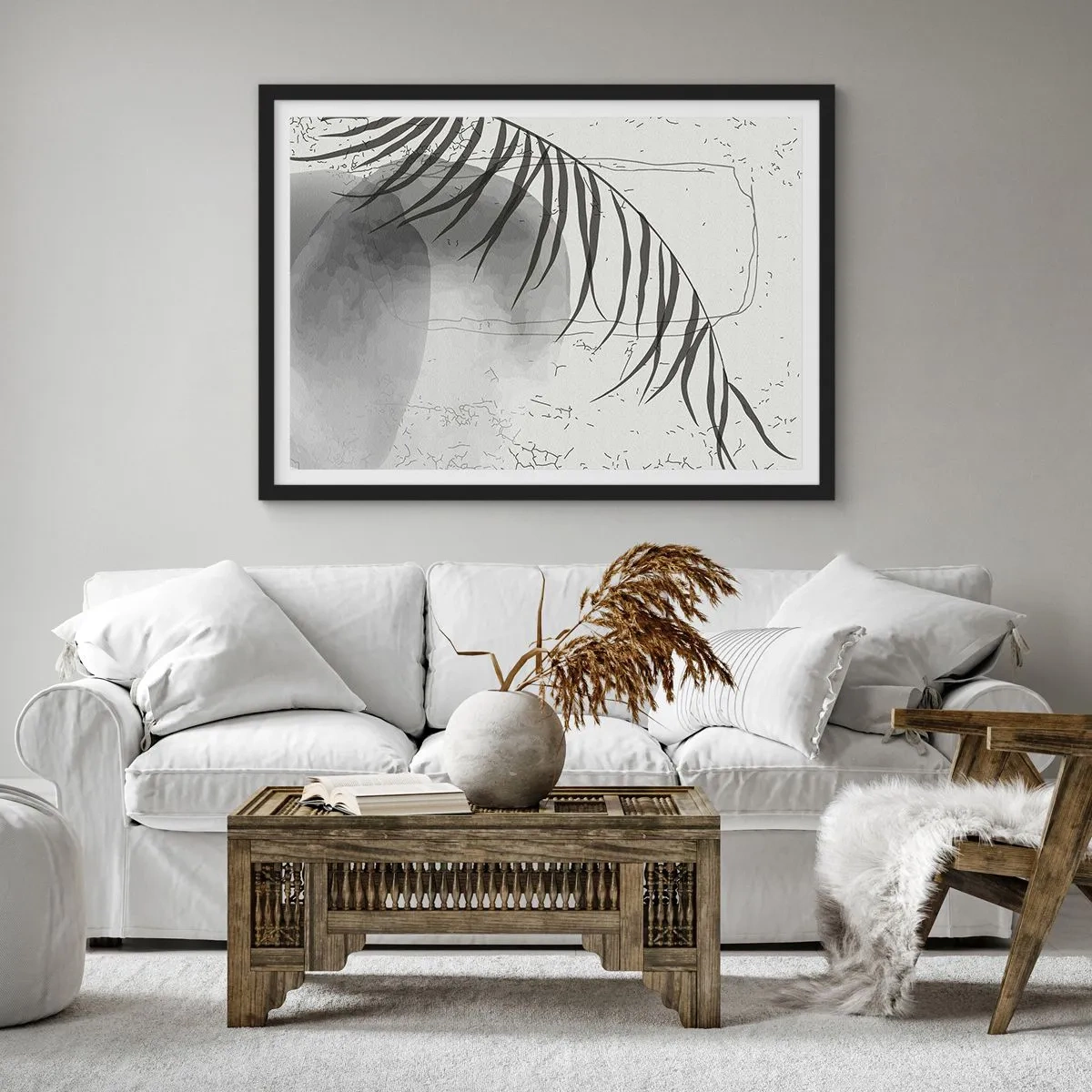 Affisch i svart ram - Den subtila exotismen i naturen - 70x50 cm