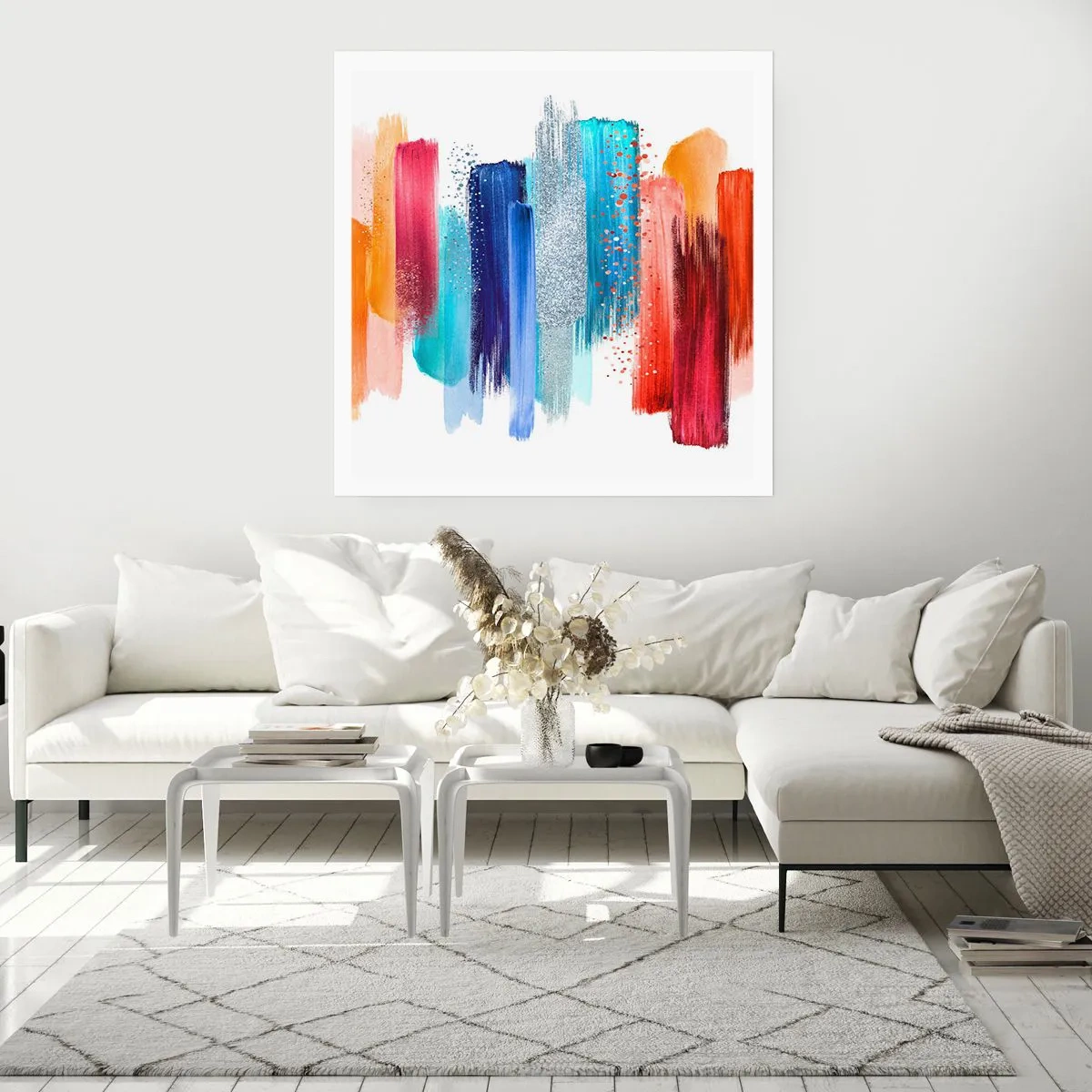 Affisch - Upp och ner  - 60x60 cm