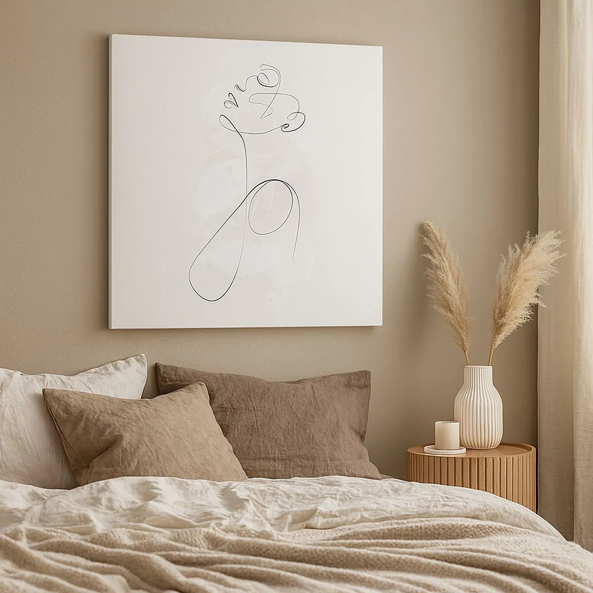 Canvastavla - Bild på duk - Skönhetens spiral - 30x30 cm