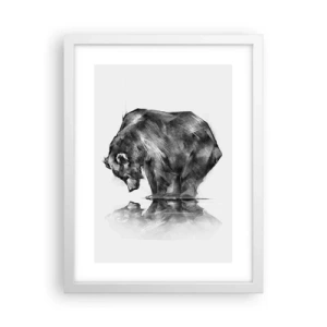 Affisch i vit ram - Roligt att se någon närstående - 30x40 cm