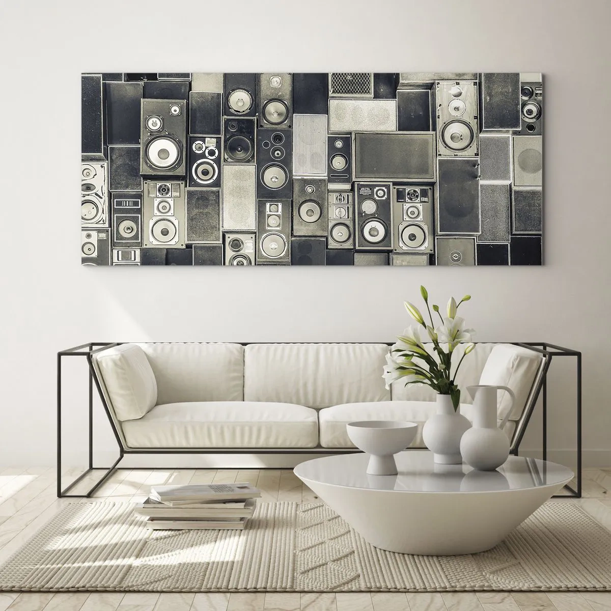 Glastavla - Bild på glas - Allt väl - 100x40 cm