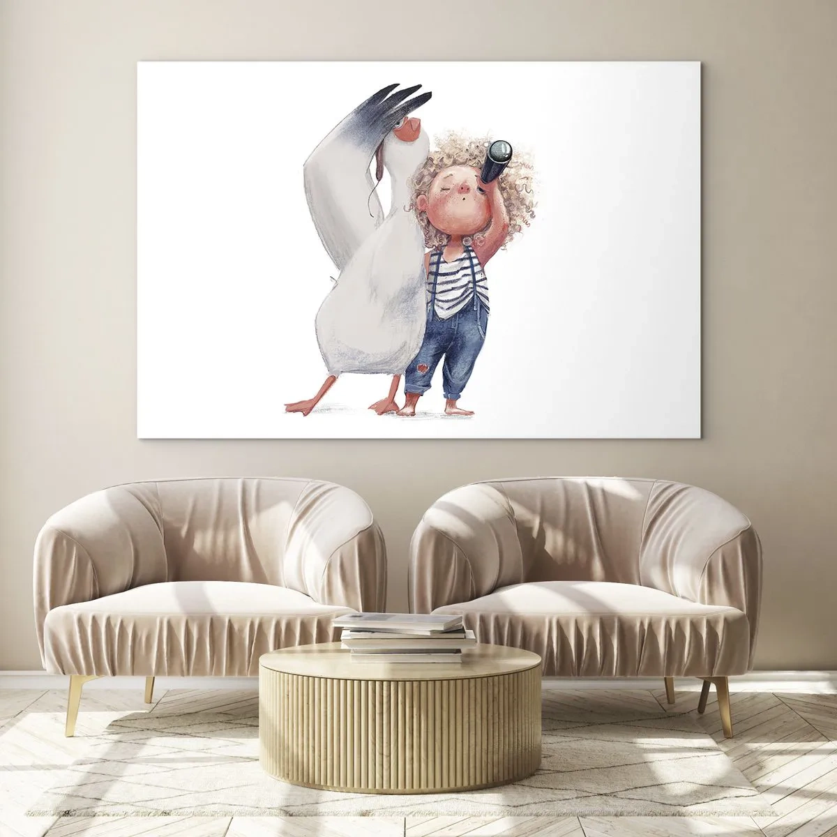 Glastavla - Bild på glas - Stora resans plan - 120x80 cm